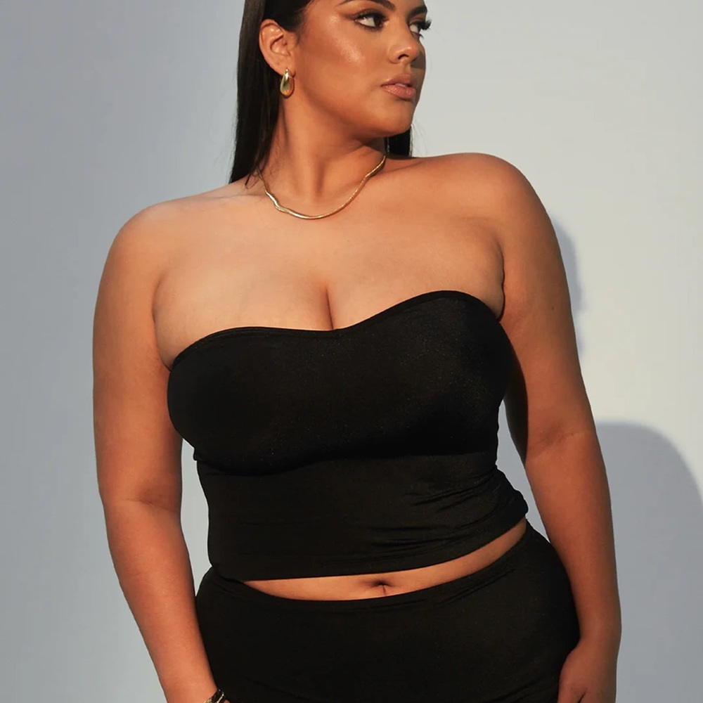 Klassy Network, Lux sweetheart tube top brami M